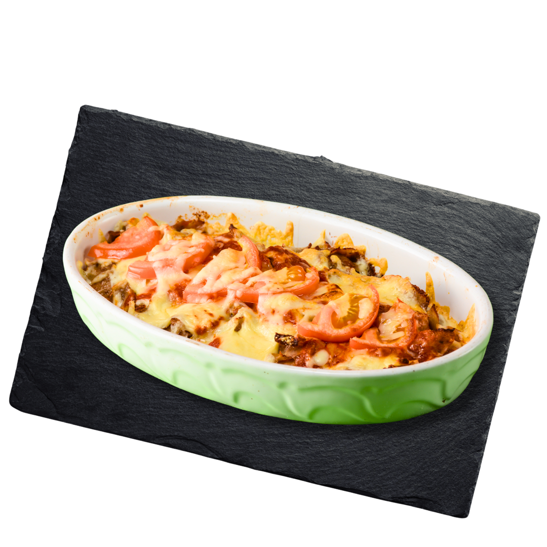 Kebab überbacken – mit Käse überbacken